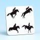 5219 Coaster-HORSE SILHOUETTES
